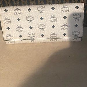 MCM White/Black Wallet